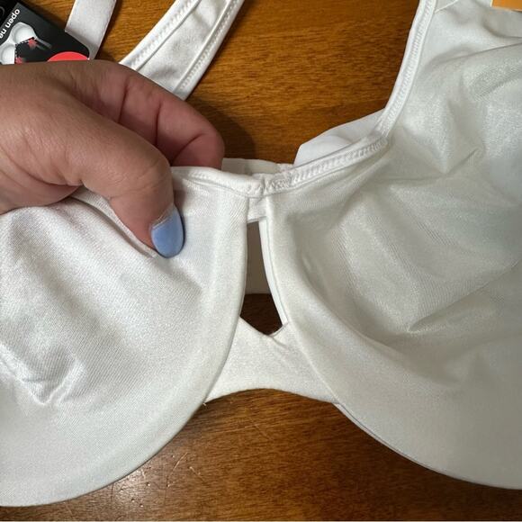 Lilyette by Bali Bra Women’s Size 42DD White Minimizer Underwire Soft Classic - Picture 9 of 11